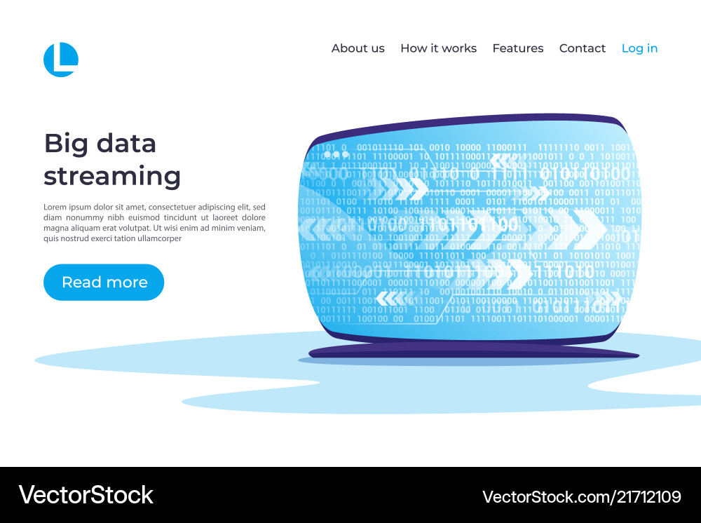 Big data streaming cryptographic analysis Big data streaming cryptographic analysis vector image
