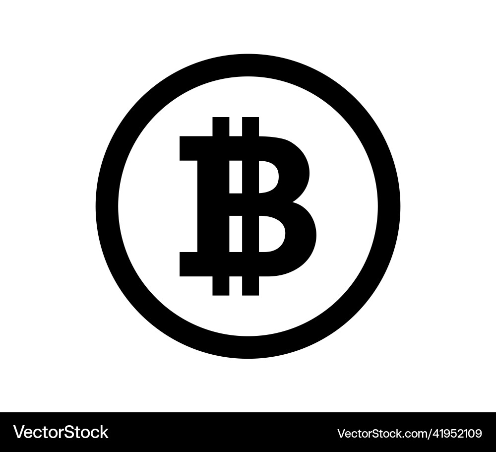 Bit coin vector image