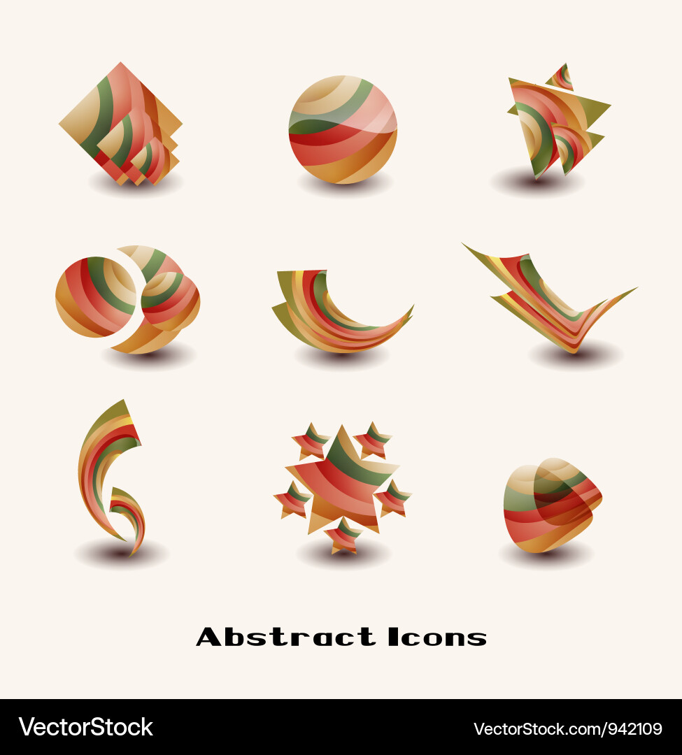 Design elements set vector image