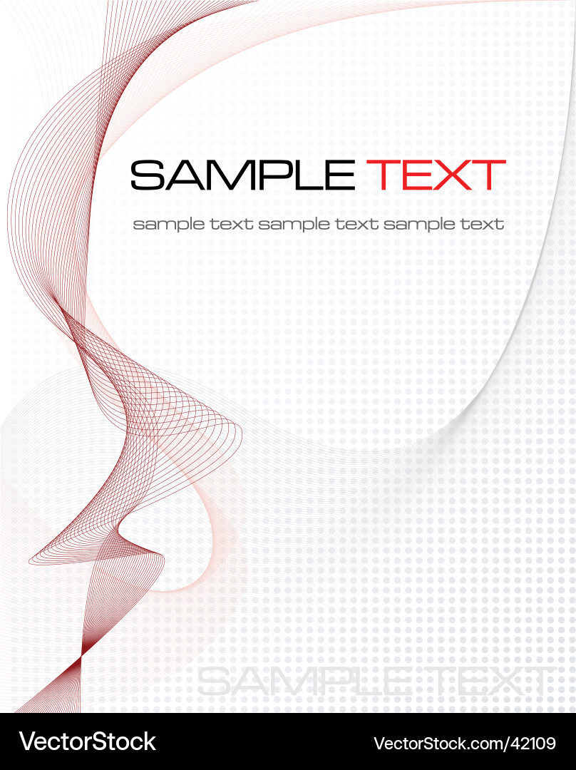 Modern Abstract Wave Background Vector Image
