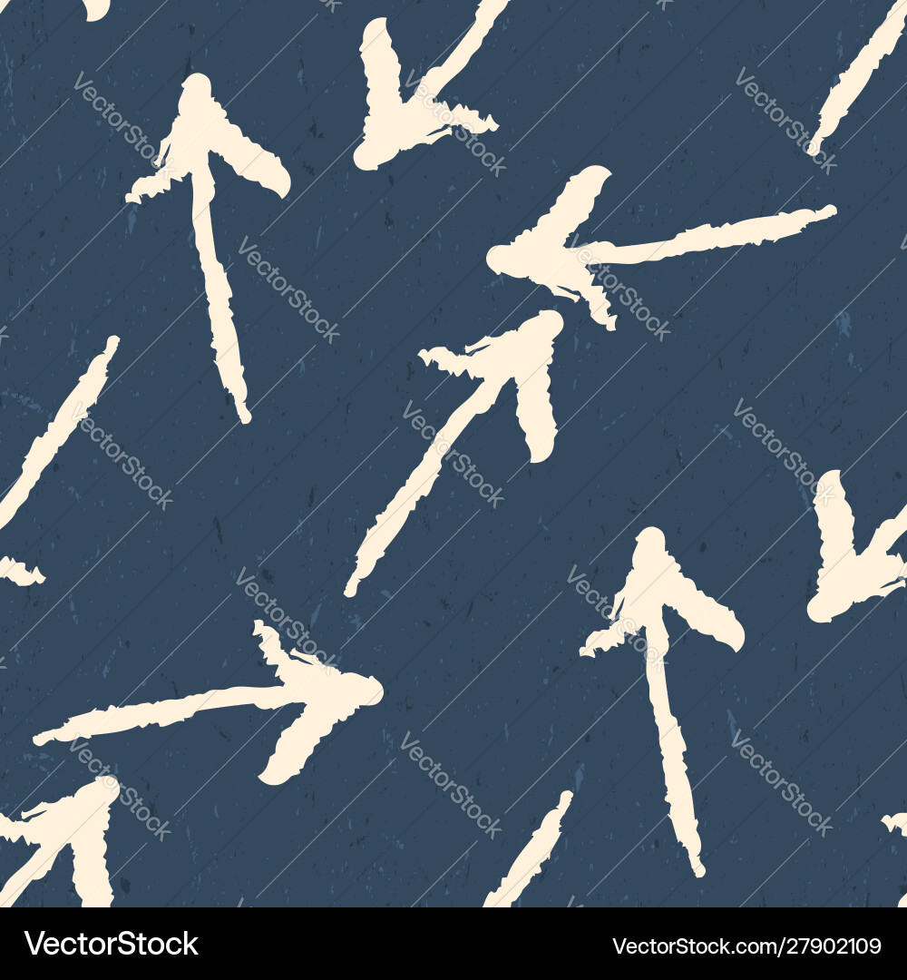 Seamless pattern with grungy arrows Seamless pattern with grungy arrows vector image
