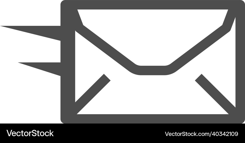 Simple Envelope Message Icon vector image