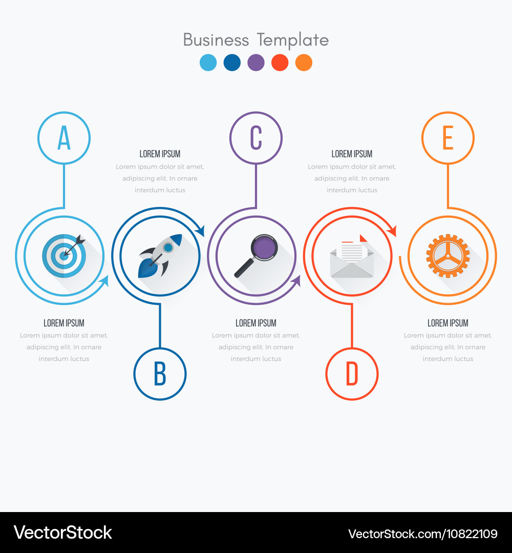 Thin line infographic element Vector Image