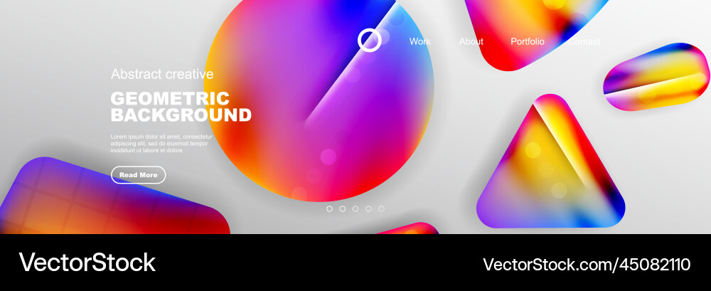 Abstract background for your landing page design Vector Image