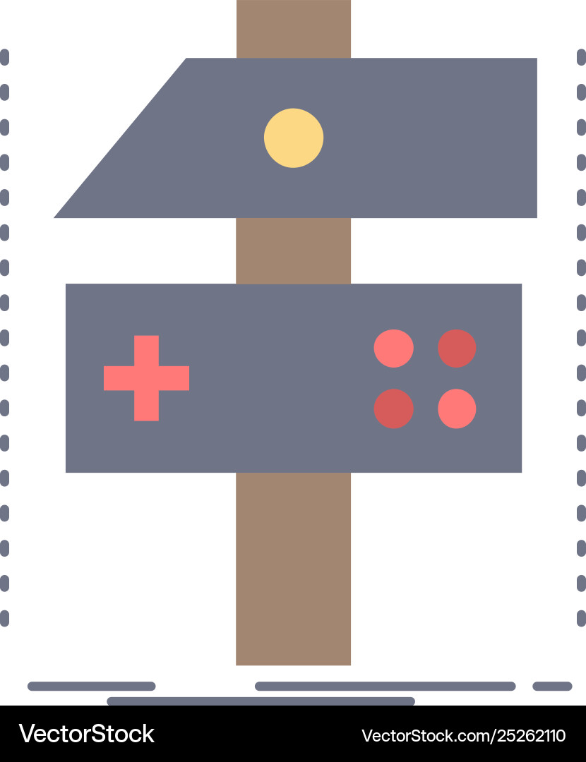 Build craft develop developer game flat color icon vector image