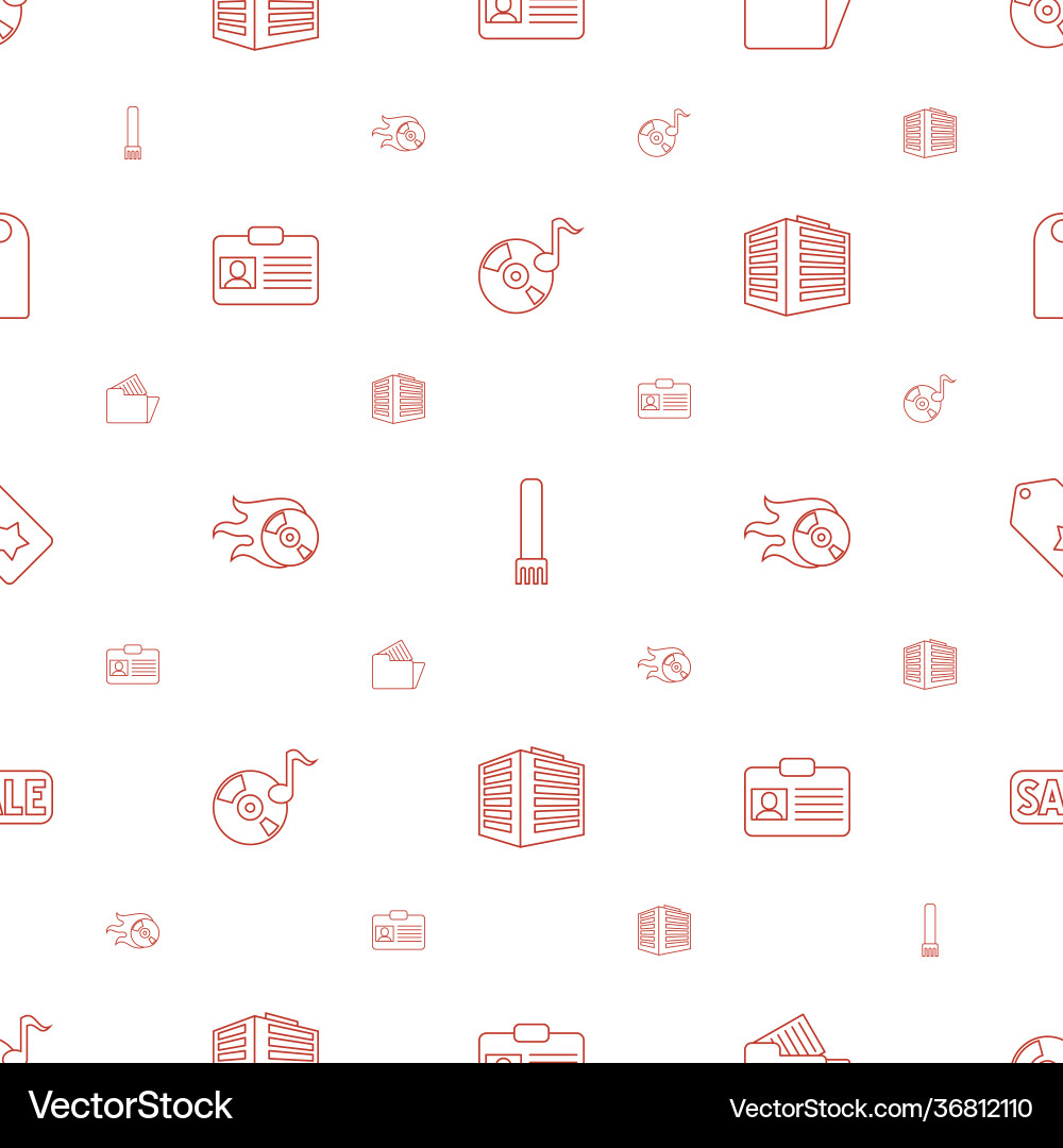 Copy icons pattern seamless white background vector image