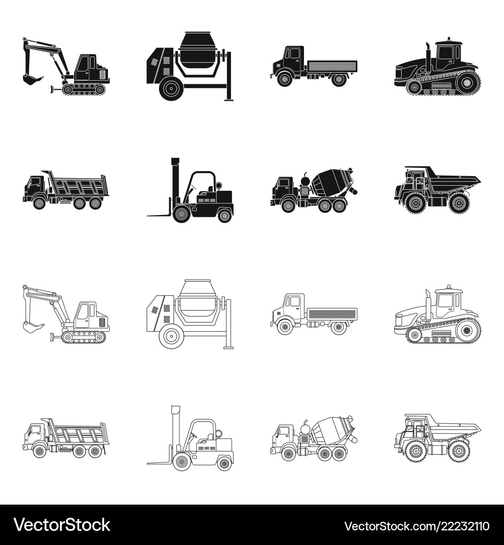 Design of build and construction icon set Design of build and construction icon set vector image