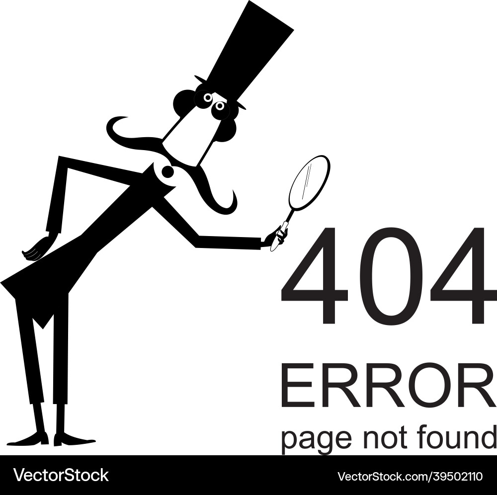 Error 404 page not found concept webpage banner Error 404 page not found concept webpage banner vector image