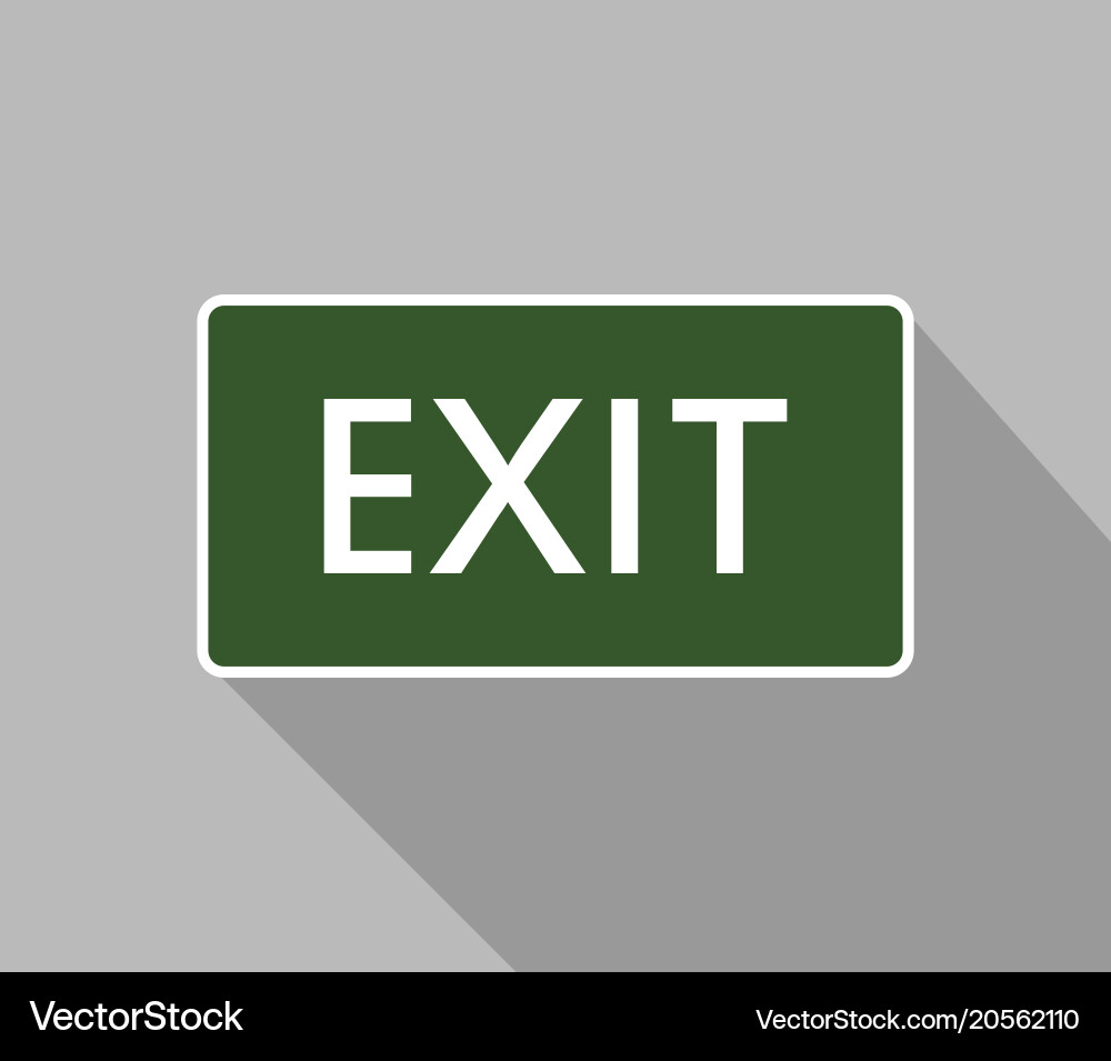 Exit icon vector image