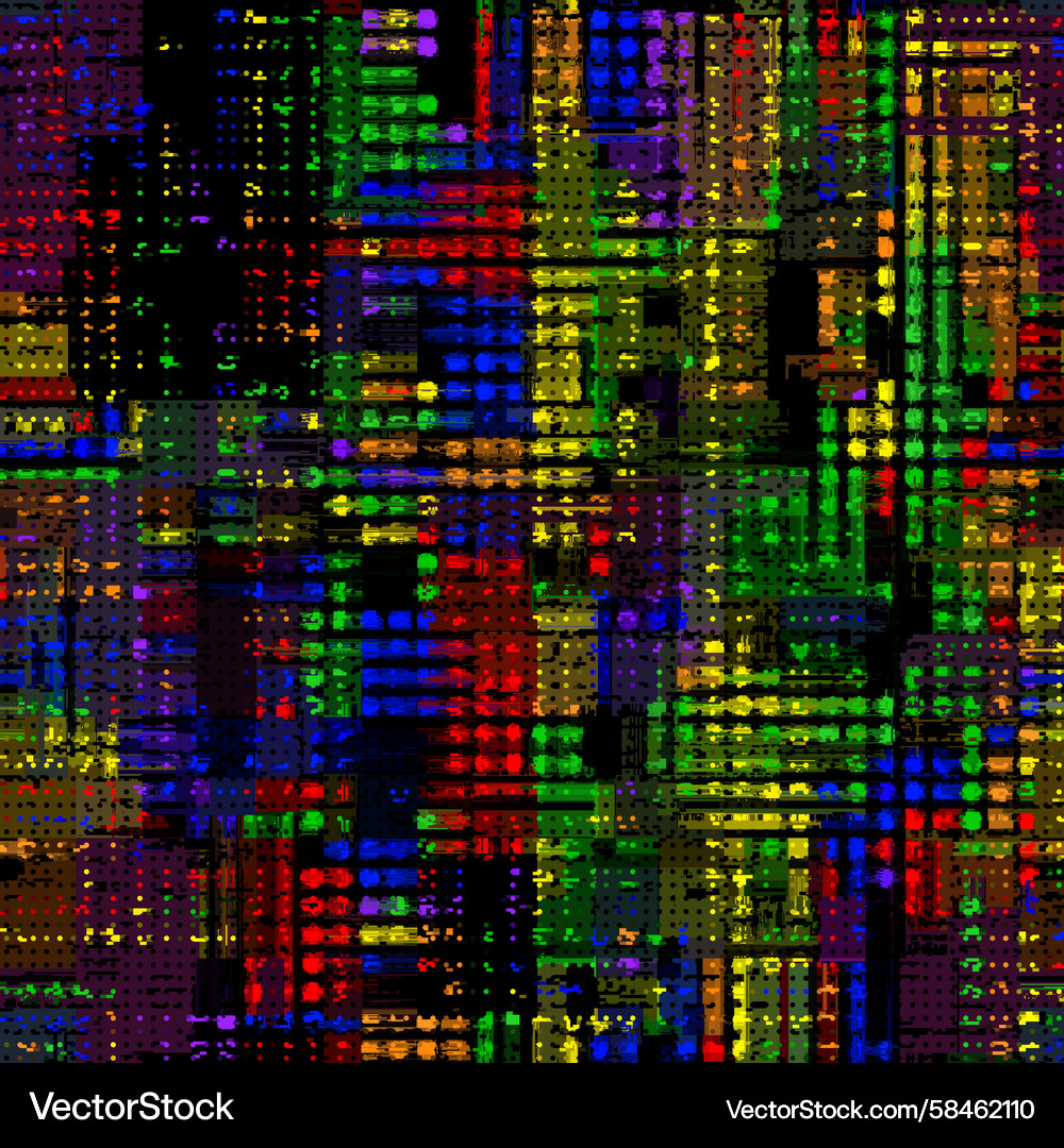 Glitch Texture Pattern Vector Image