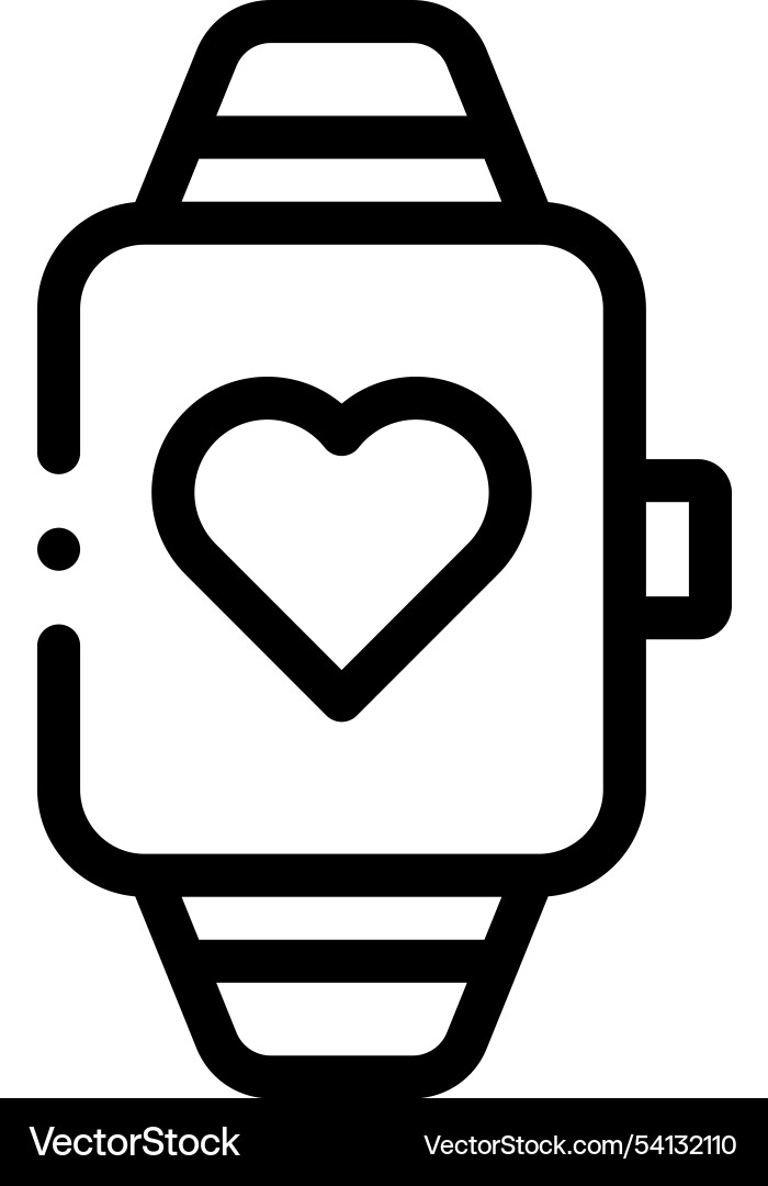Heart rate icon thin linear style design isolated Heart rate icon thin linear style design isolated vector image