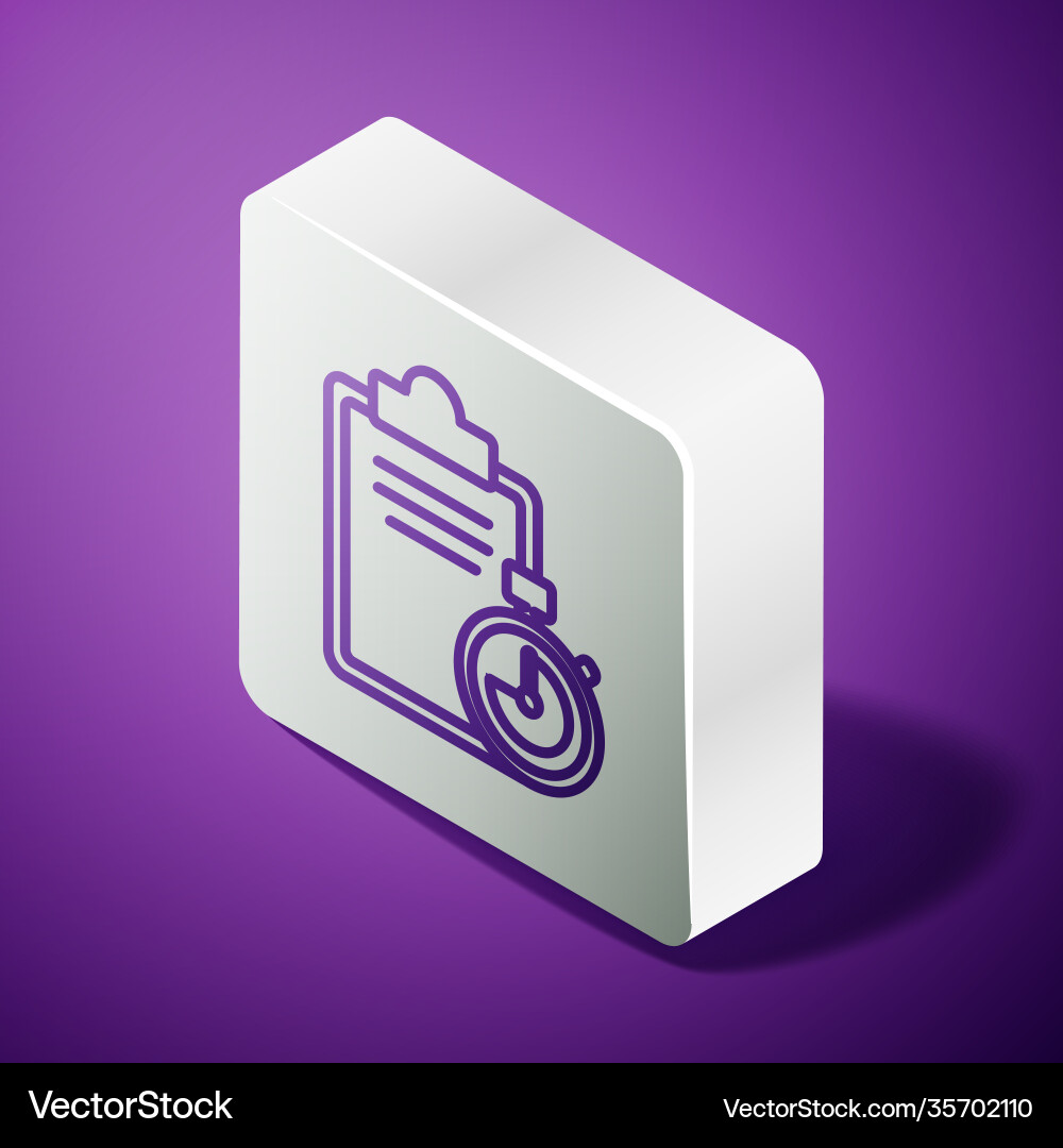 Isometric line verification delivery list Isometric line verification delivery list vector image