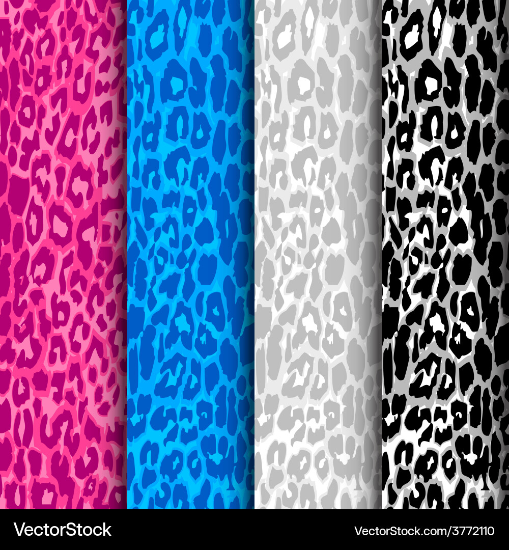 Leopard Seamless Patterns vector image