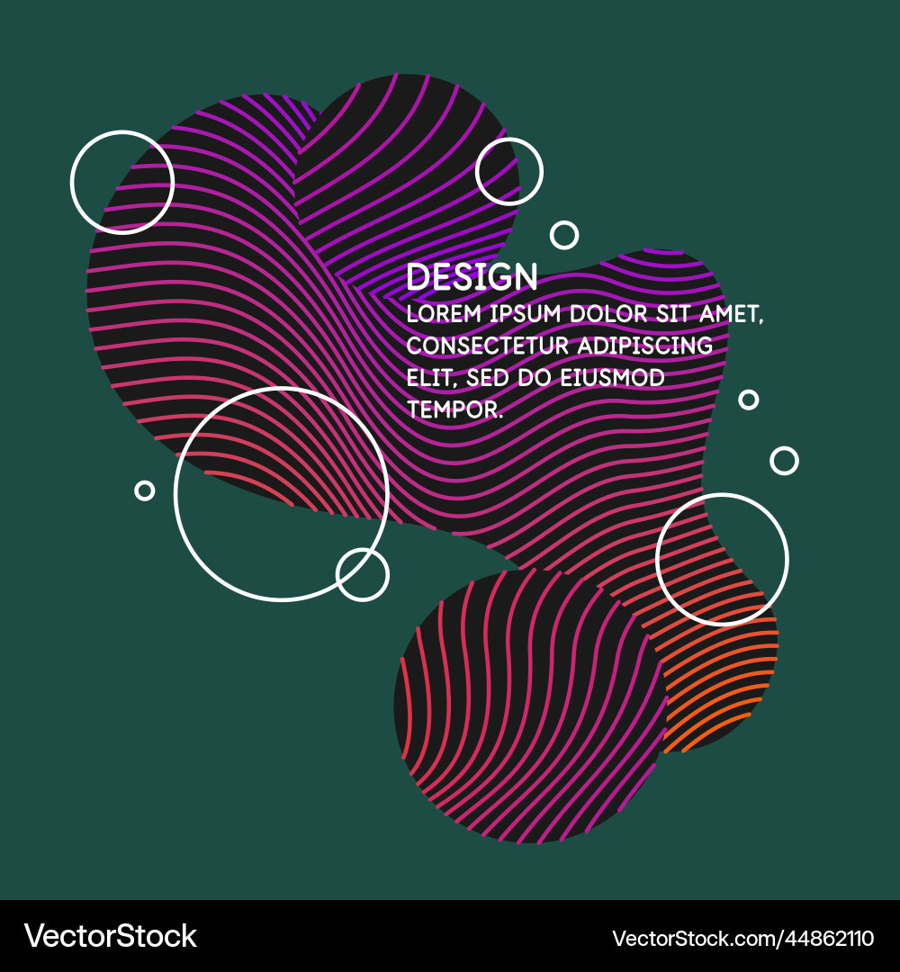 Organic forms with dynamic waves and lines Organic forms with dynamic waves and lines vector image