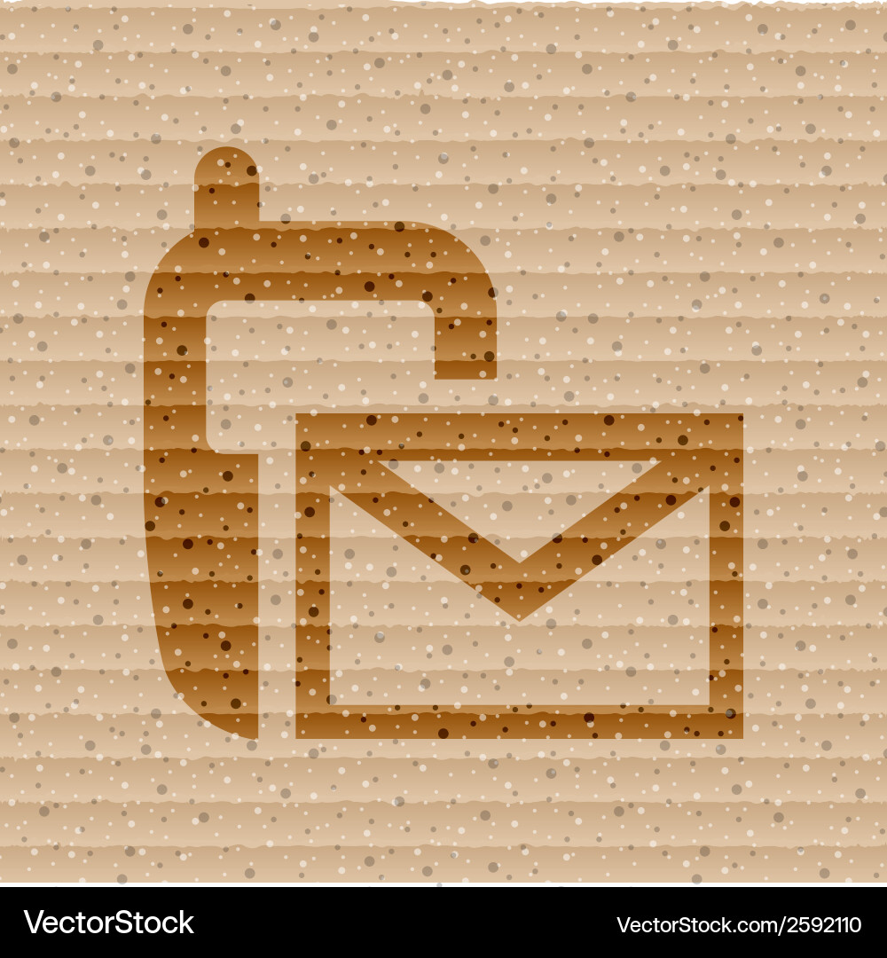 Sms flat modern web button and space for your text vector image
