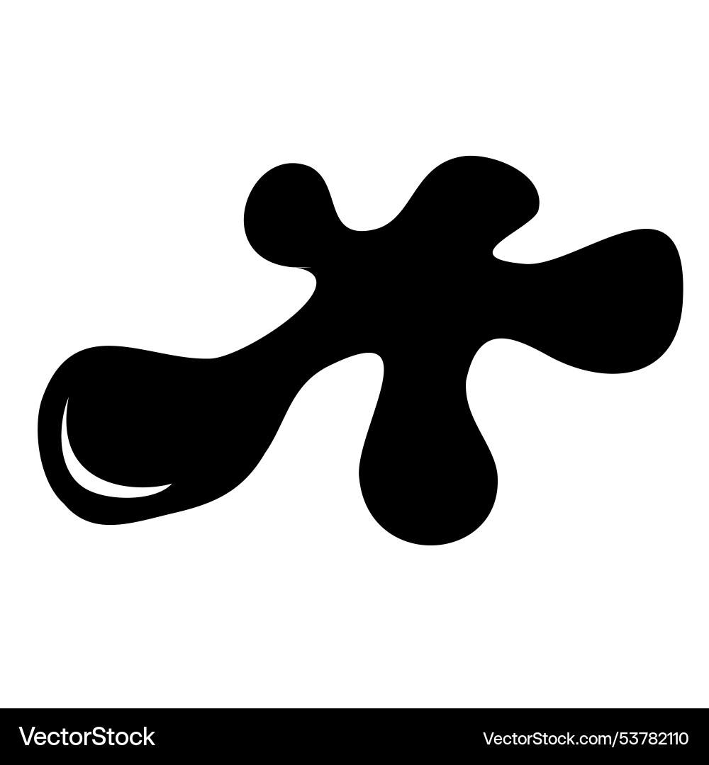 Splash abstract shape simple hand draw sketch Vector Image