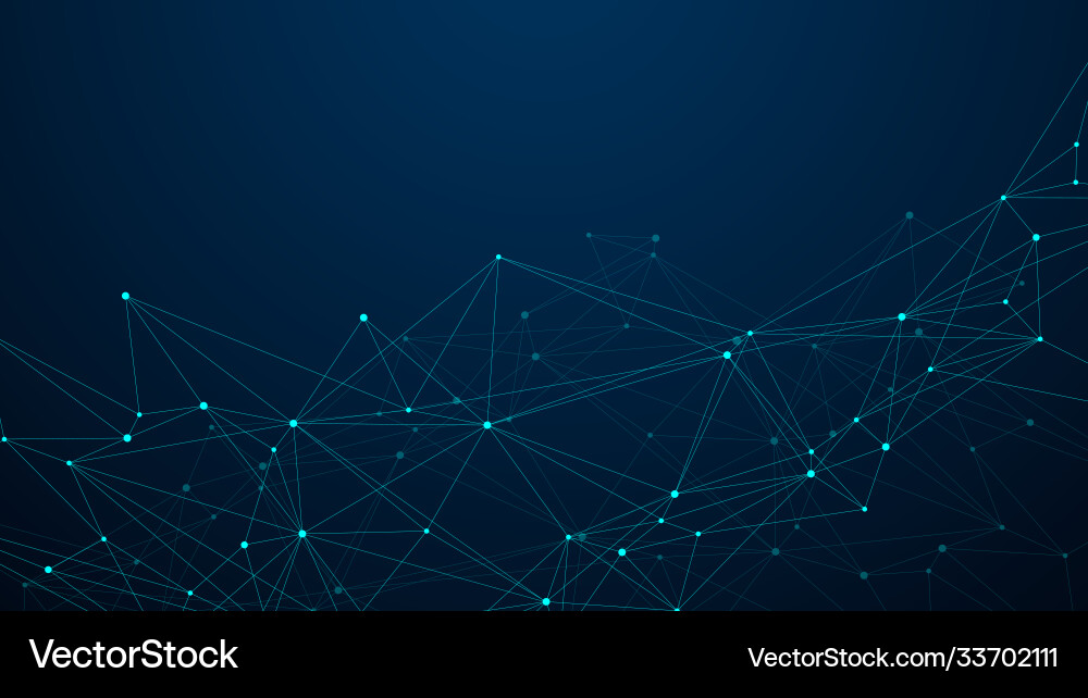 Abstract digital network connection structure Vector Image