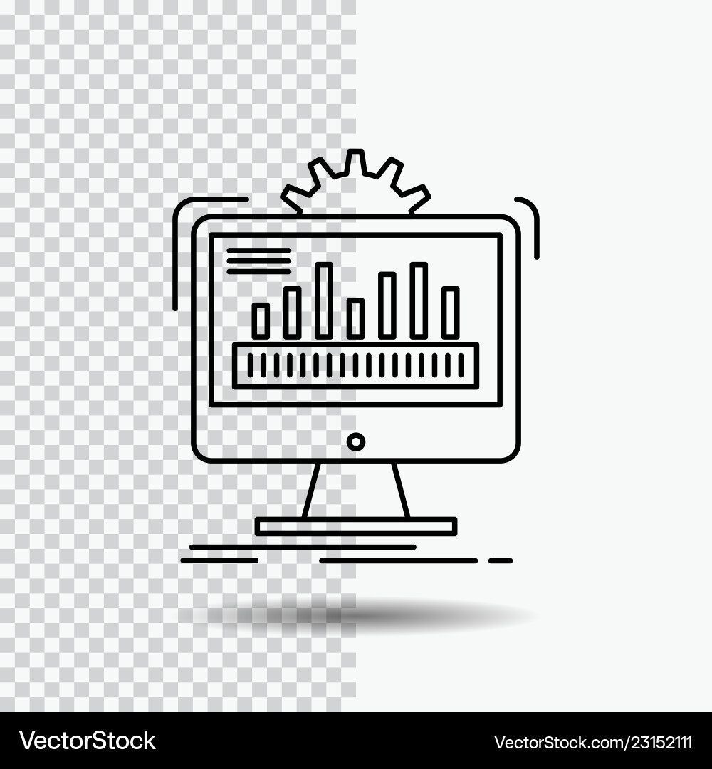 Admin Monitoring Dashboard vector image