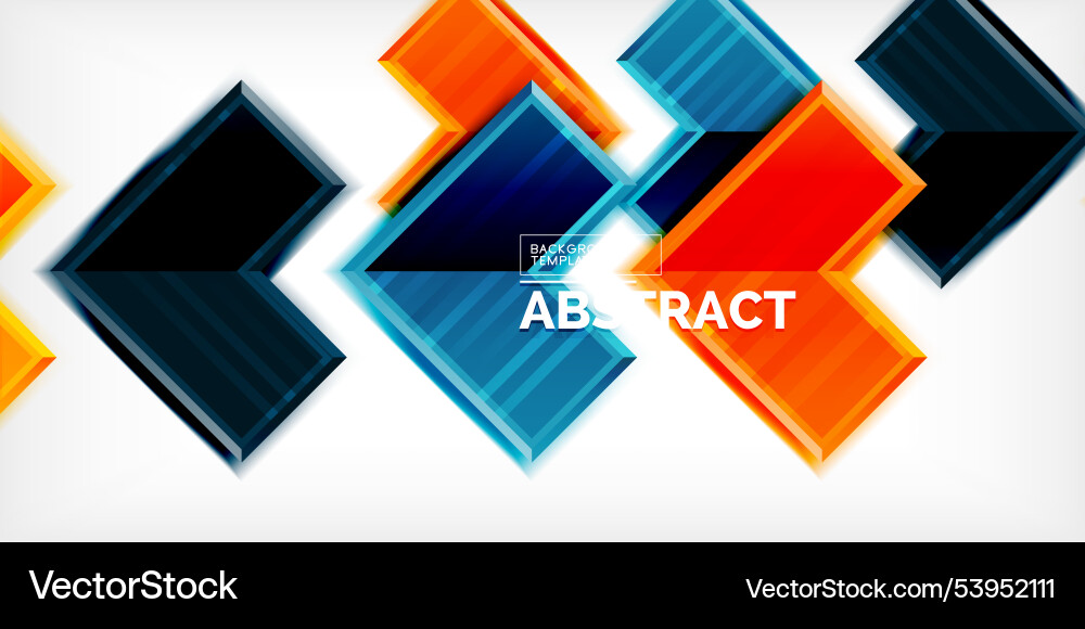 Arrow symbols created with 3d effects and line Vector Image