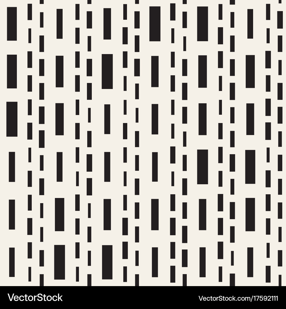 Black and white irregular dashed lines pattern Vector Image