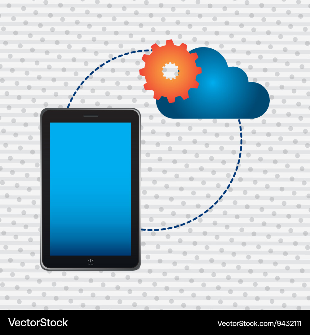 Cloud computing design Vector Image