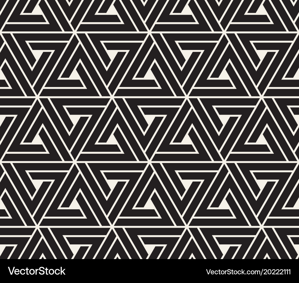 Geometric Triangle Pattern Vector Image