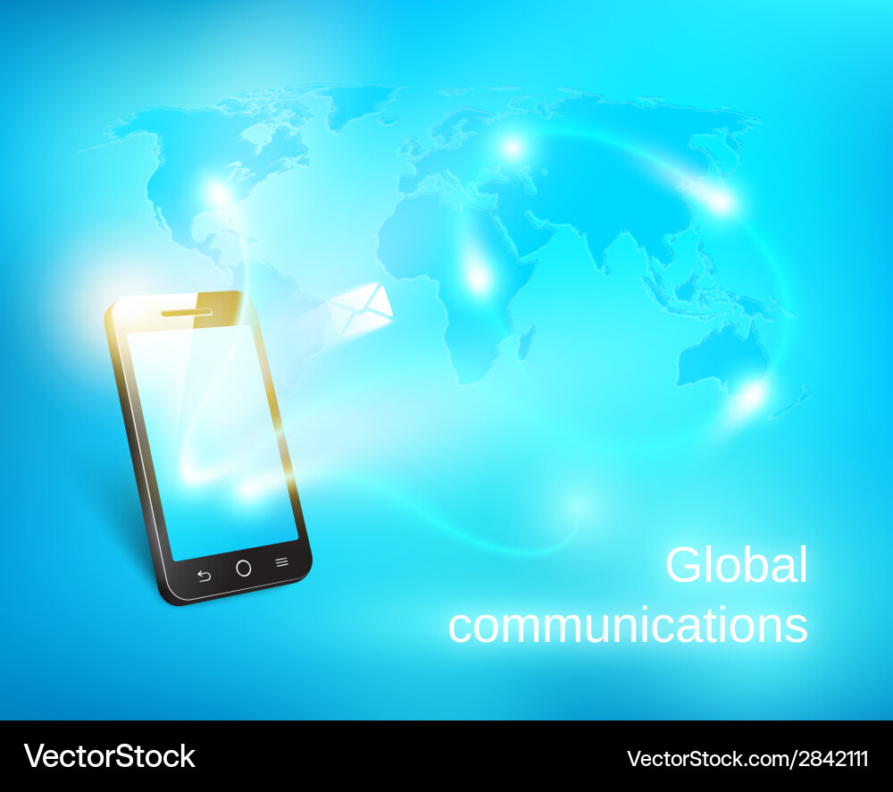 Global Communication Network vector image