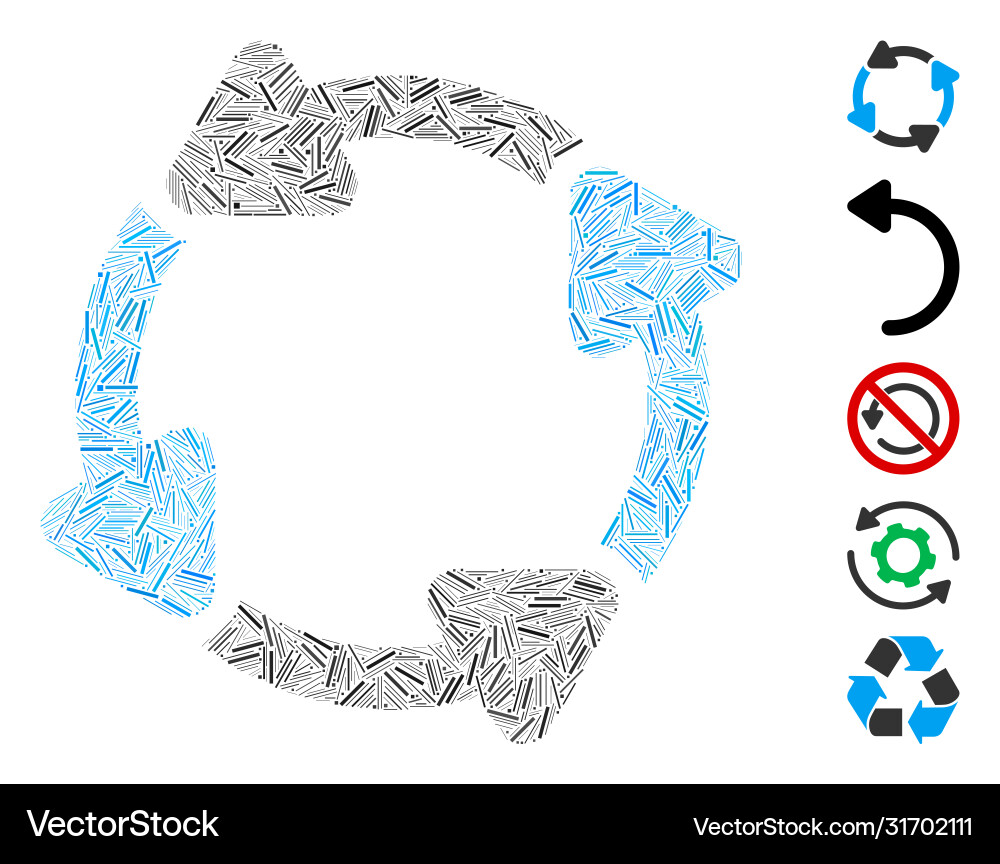 Hatch mosaic rotate cw icon Hatch mosaic rotate cw icon vector image