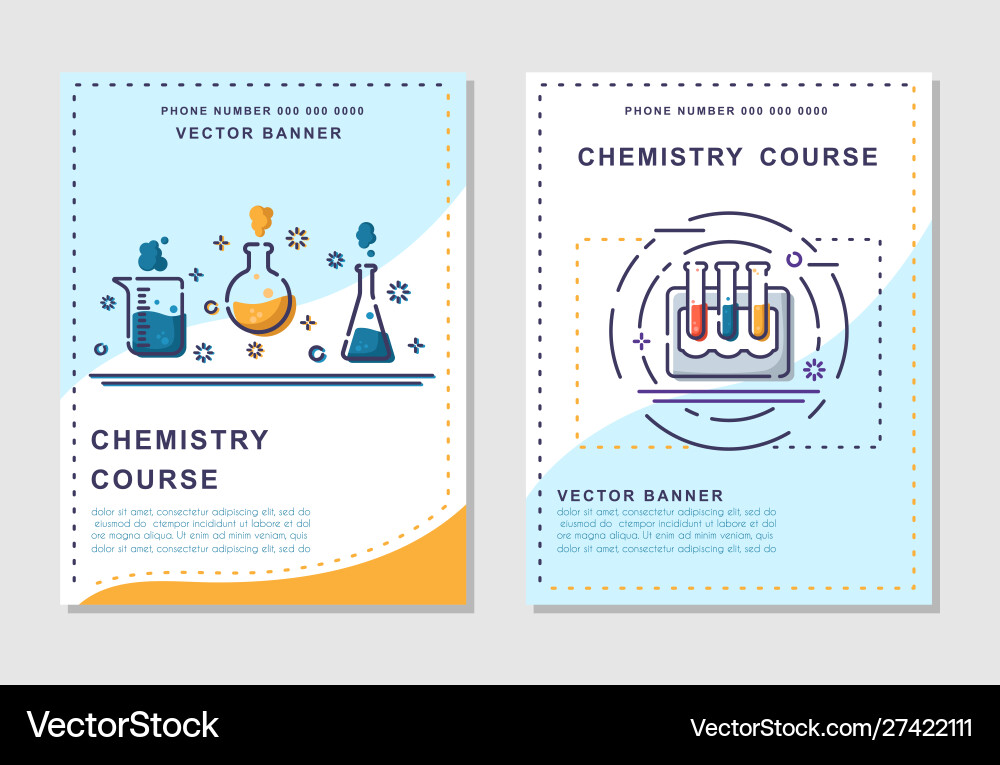 Laboratory flasks icon set Vector Image