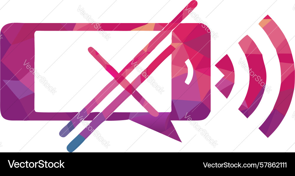 Tablet with no signal indicator communication Vector Image