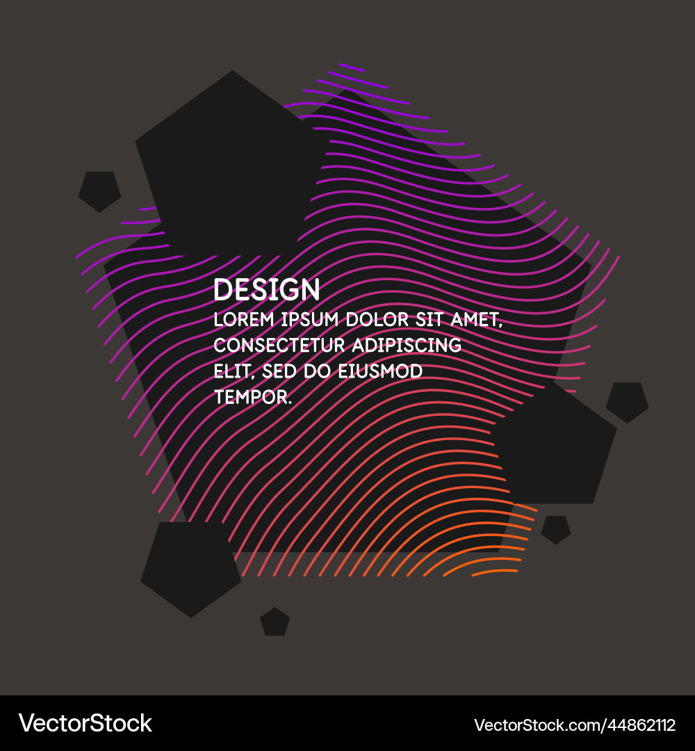Abstract background with dynamic waves vector image