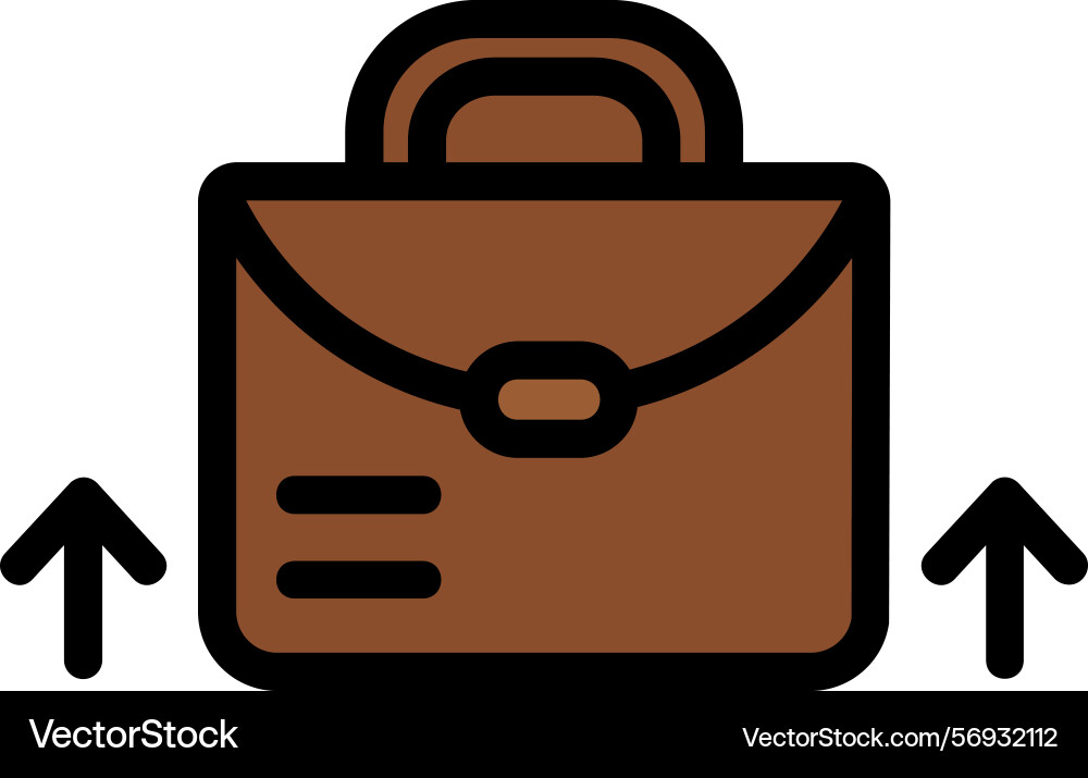 Career path line filled style icon design vector image