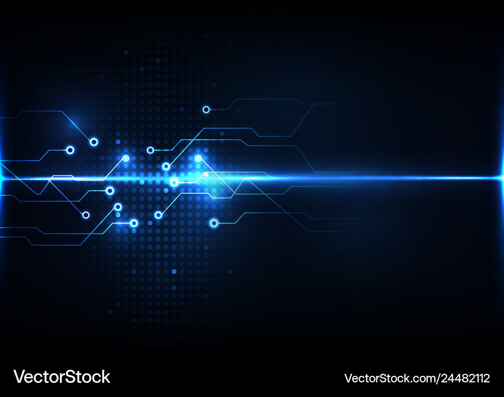 Digital Circuit Network Vector Image