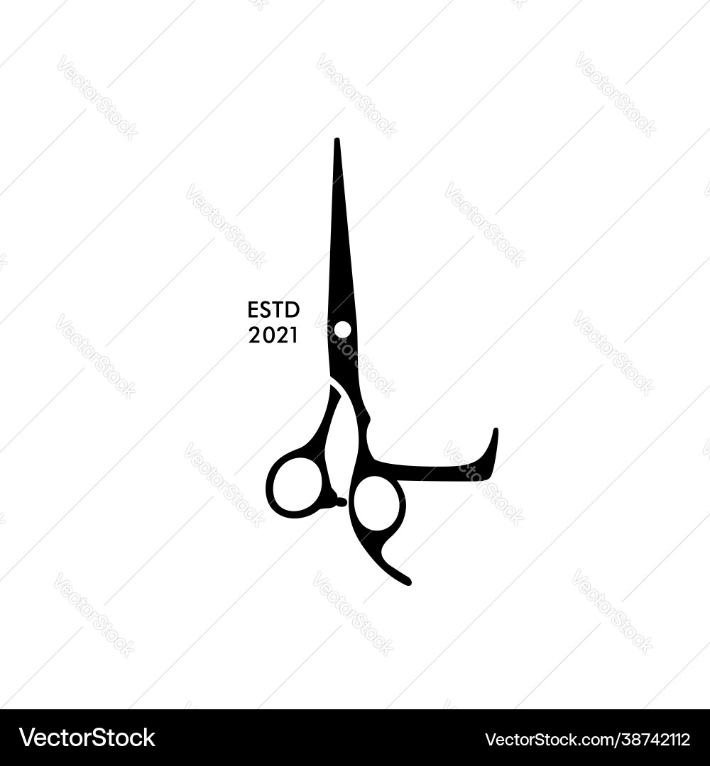 Elegant initial l scissors Elegant initial l scissors vector image