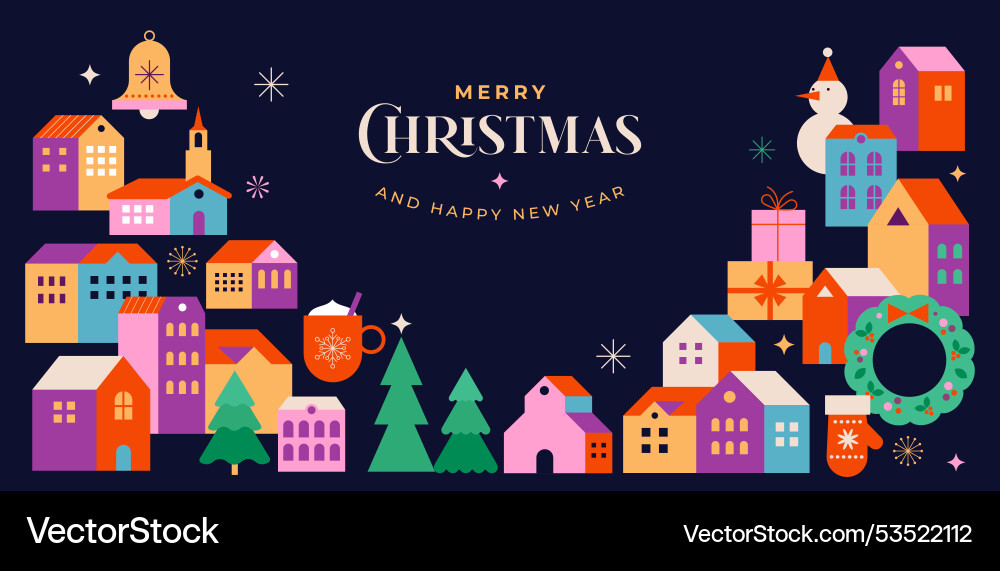 Merry christmas and happy new year concept Merry christmas and happy new year concept vector image