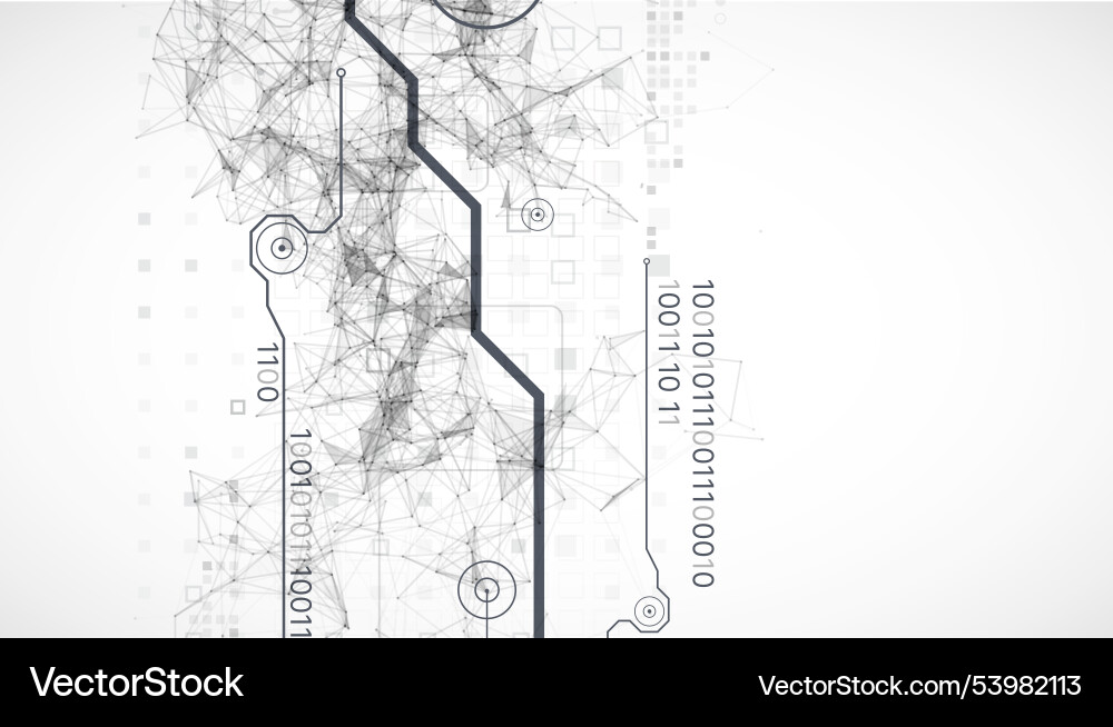 Abstract Background On Technological Royalty Free Vector Vectorstock
