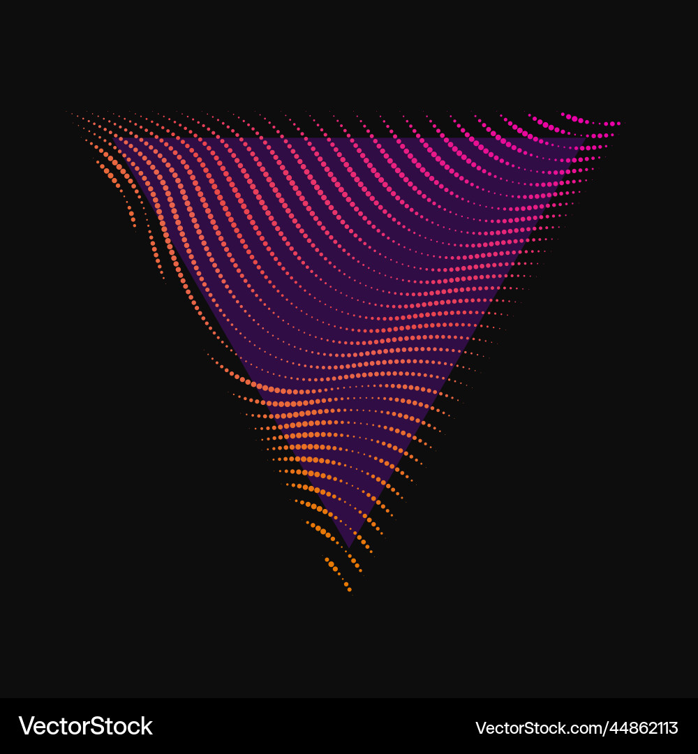 Abstract background with dynamic waves vector image