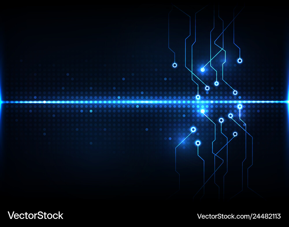 Abstract digital technology circuit system signal Abstract digital technology circuit system signal vector image