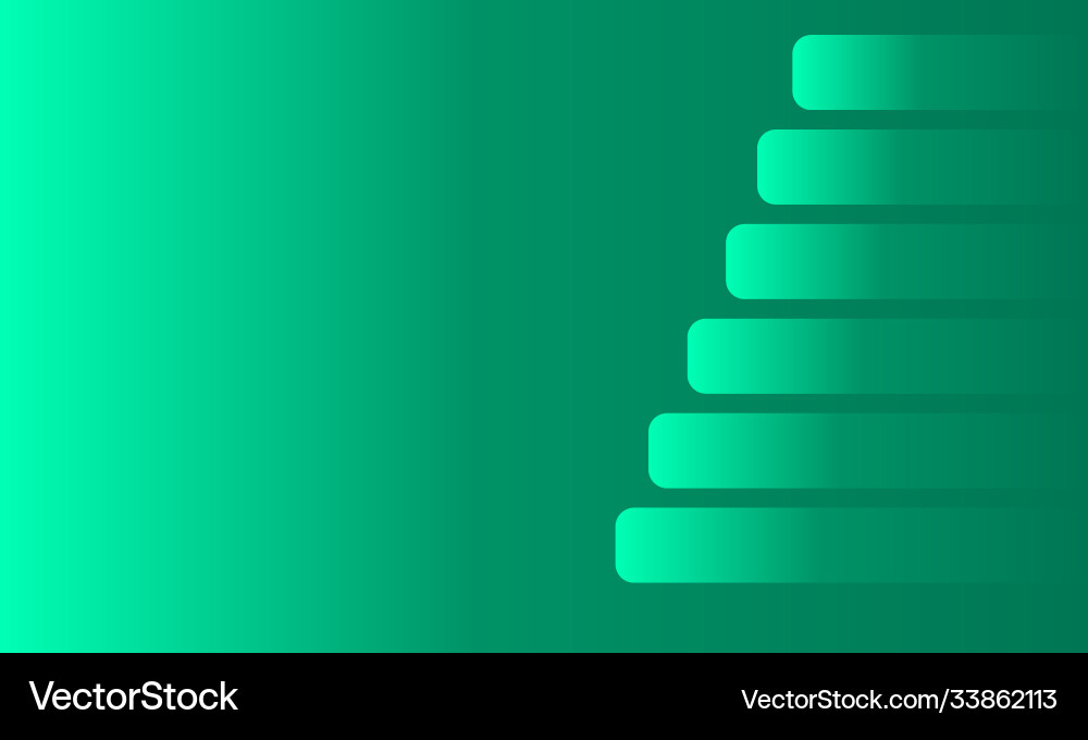 Abstract green background with object shape Vector Image