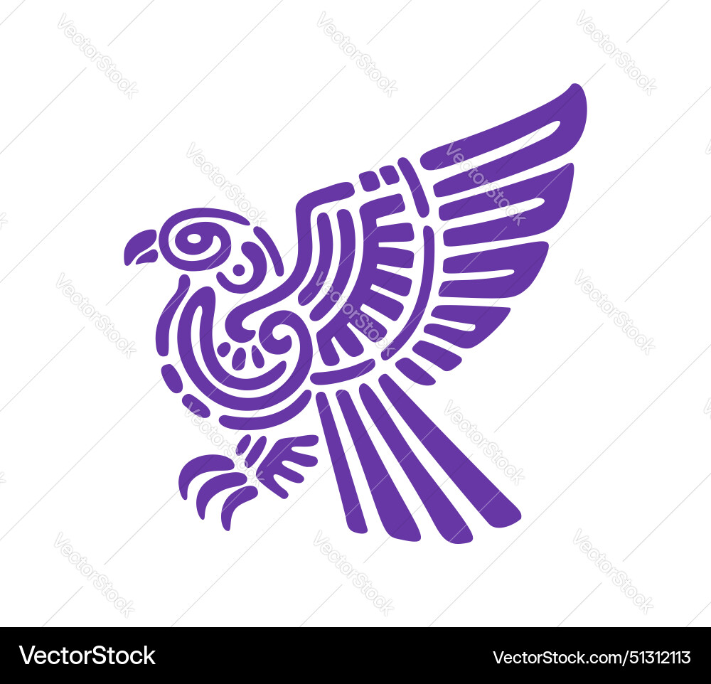 Aztec totem eagle mayan und inca tribal symbol Aztec totem eagle mayan und inca tribal symbol vektorbild
