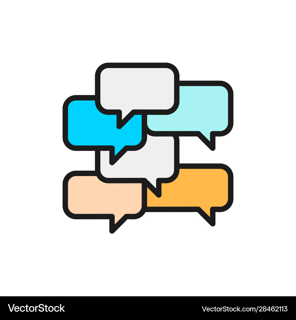 Chat Bubbles & Message Boxes vector image
