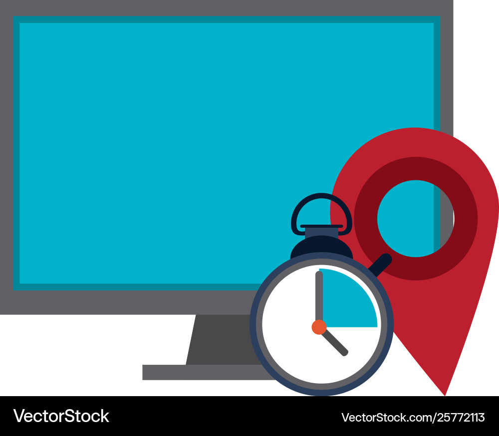 Cloud computing and technology symbols vector image