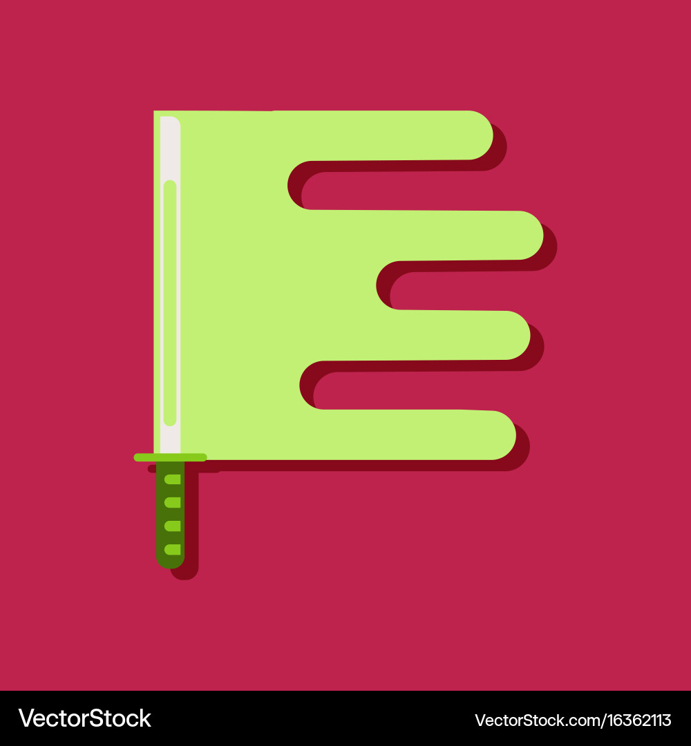 Flat icon design collection ancient sword Vector Image