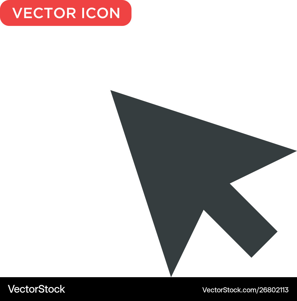 Pointer cursor icon design Pointer cursor icon design vector image