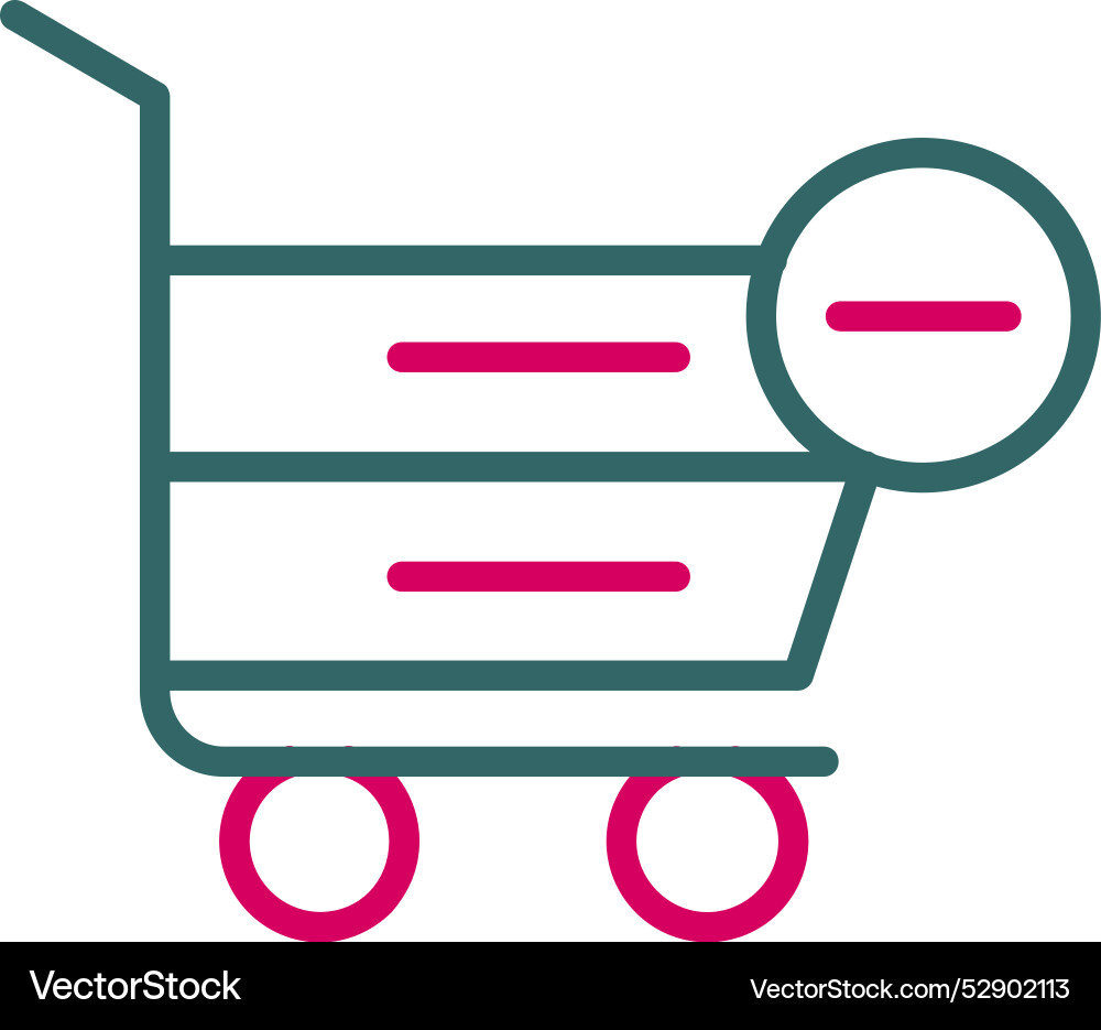 Remove from cart icon design Vector Image