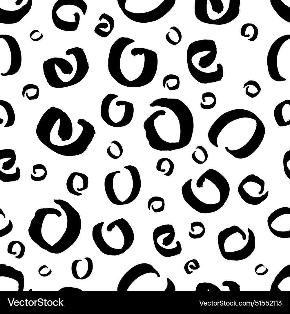 Seamless pattern with sketch circles shape Seamless pattern with sketch circles shape vector image