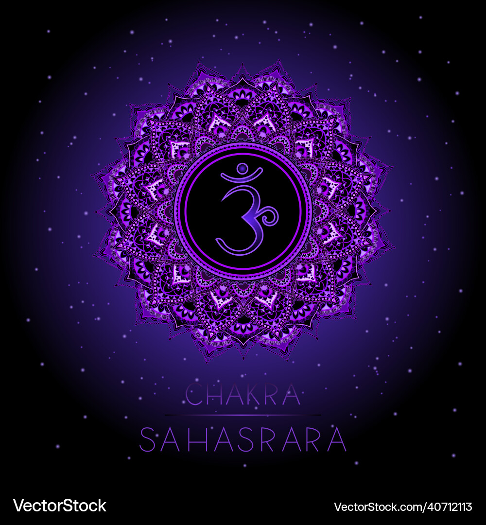 Symbol sahasrara - crown chakra Symbol sahasrara - crown chakra vector image