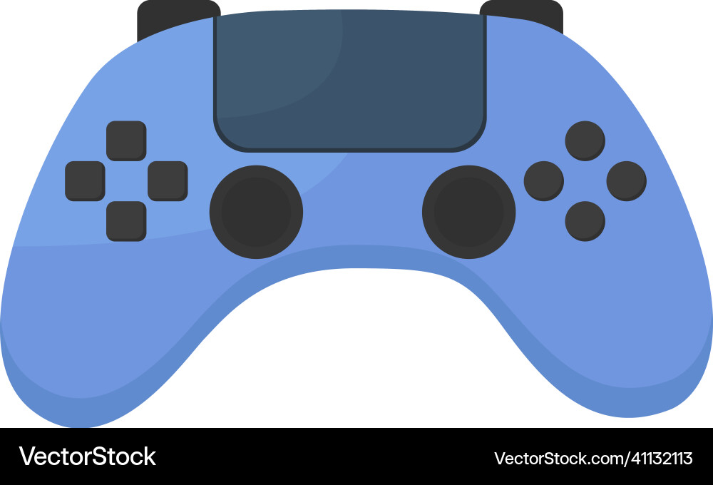 Video game controller semi flat color object Video game controller semi flat color object vector image