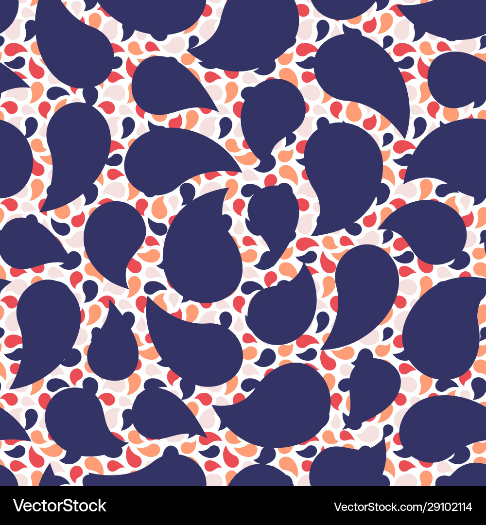 Abstract colorful shape seamless pattern vector image