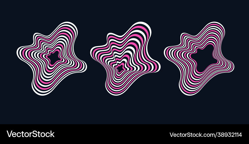 Amorphous element with effect visual Amorphous element with effect visual vector image